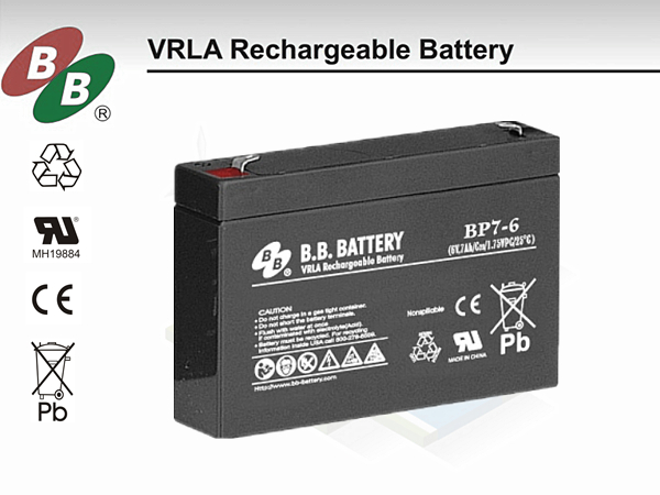 BB电池BP7-6，B.B.BATTERY
