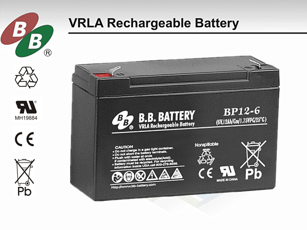 BB电池BP12-6，B.B.BATTERY