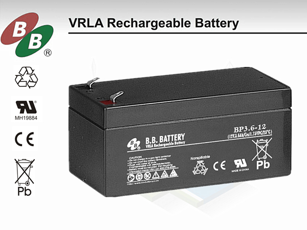 BB电池BP3.6-12，B.B.BATTERY